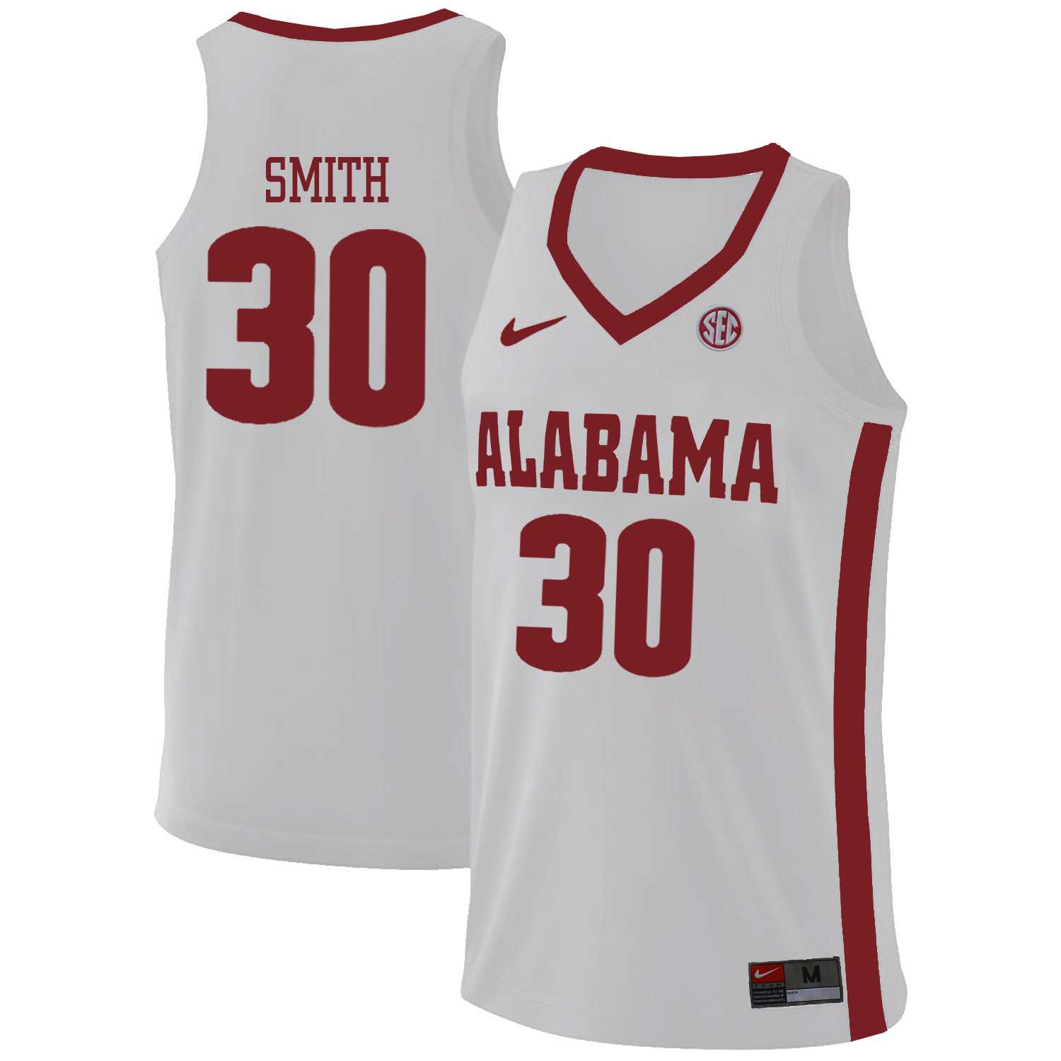 Alabama Crimson Tide #30 Galin Smith White College Basketball Jersey Dzhi,We sell and wholesale Alabama Crimson Tide #30 Galin Smith White College Basketball Jersey Dzhi on line form chian!